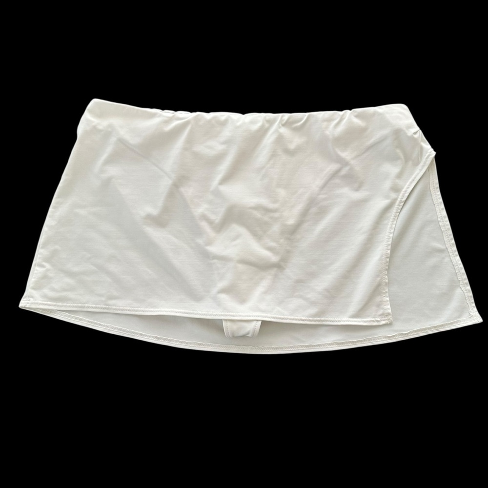 Frankie’s Bikinis Small White Marty Swim Skirt Bikini Bottom Thong Swimsuit - Picture 4 of 9